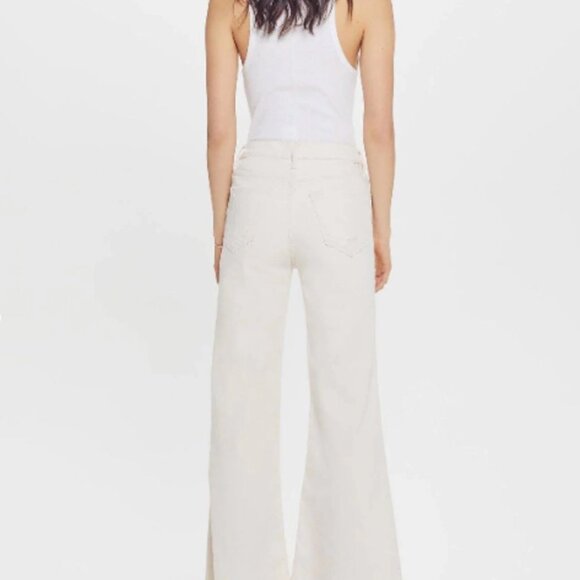 MOTHER The Tomcat Roller Chew Unnatural Acts White/Cream Denim Jeans Women's 28 - Picture 3 of 12